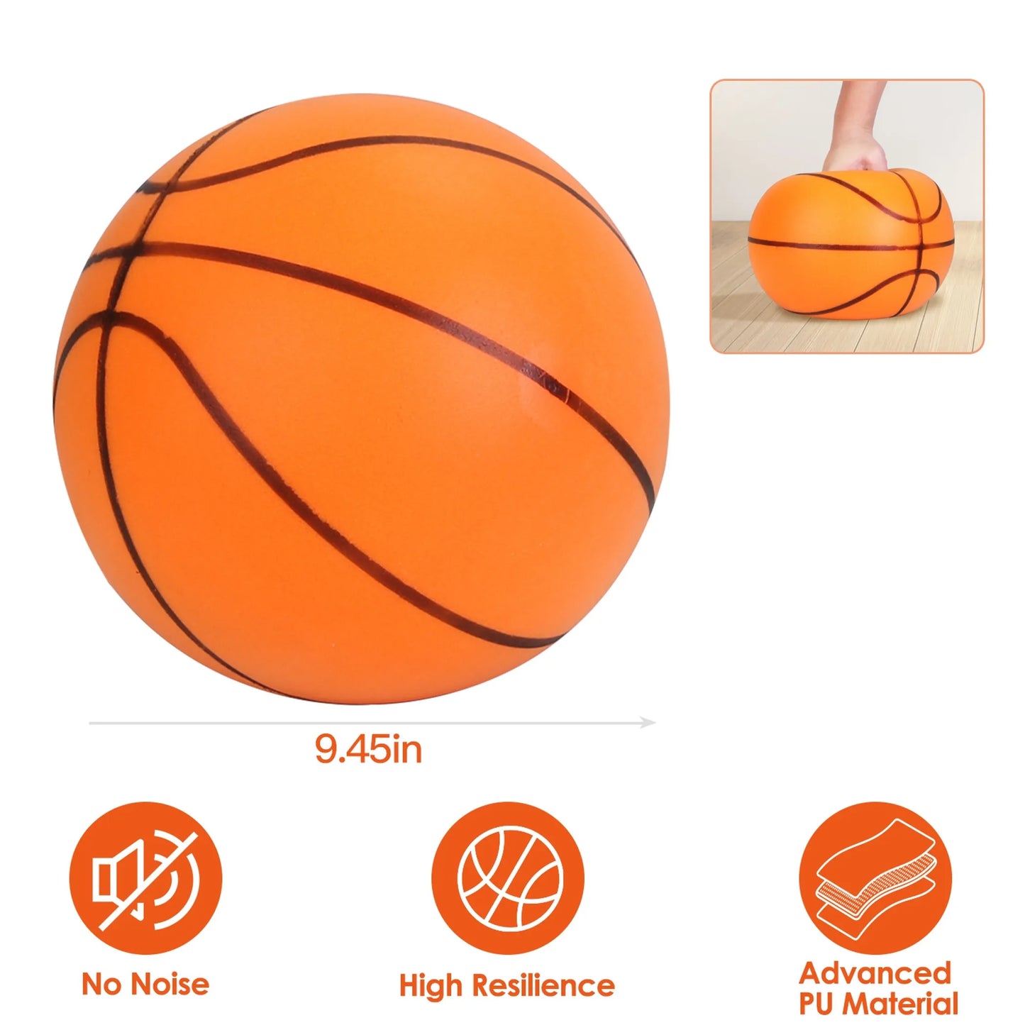 Silent Basketball Foam Bouncing Silent