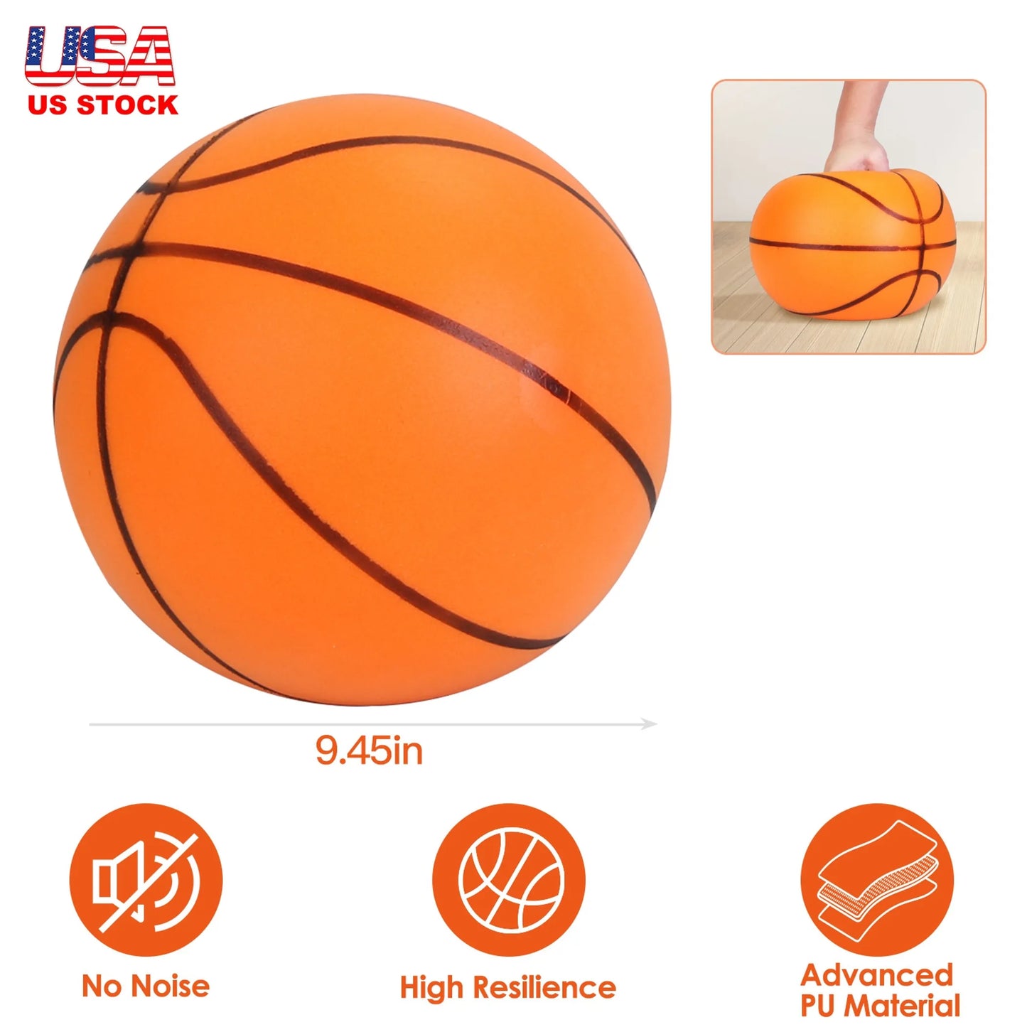 Silent Basketball Foam Bouncing Silent