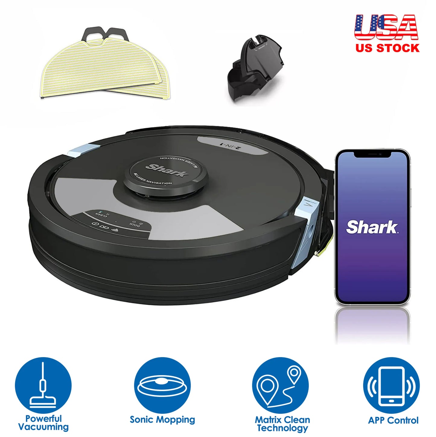 Shark RV2610WA 2-in-1 AI Robot Vacuum & Mop Matrix Robot Vacuum