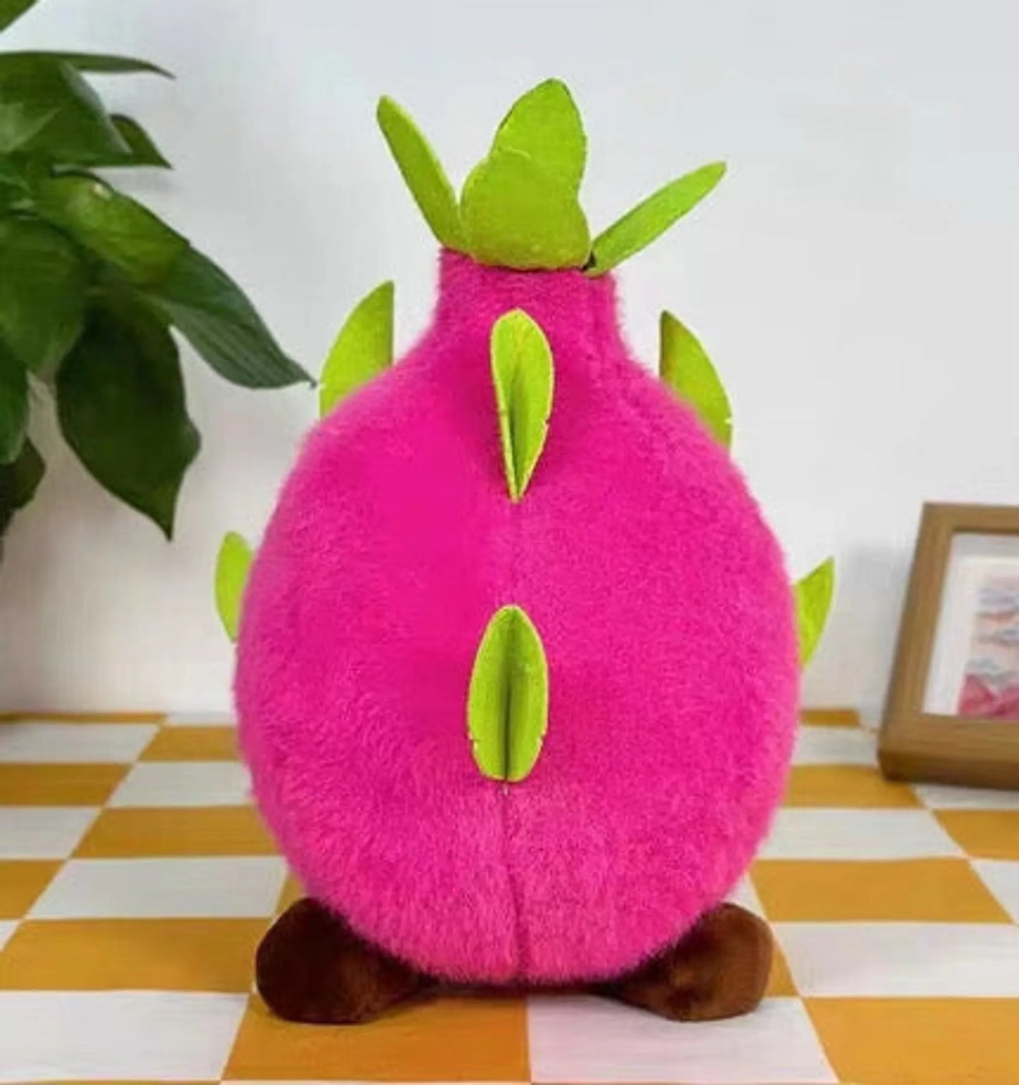 Pink Dragon Fruit Plush Toy | Soft & Cuddly Stuffed Animal