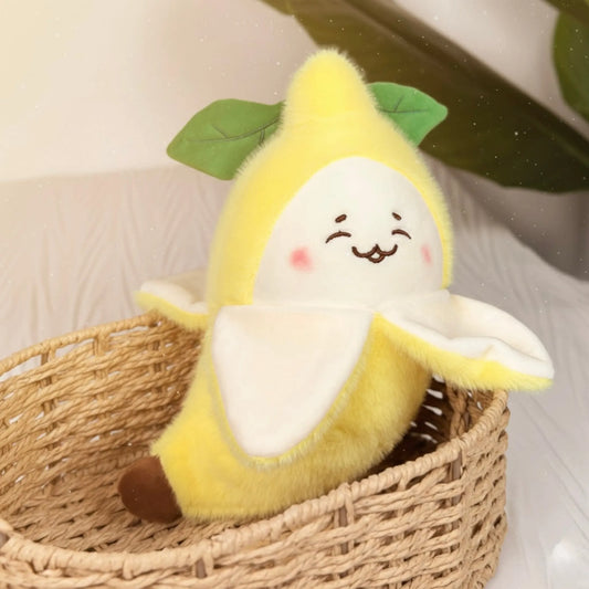Peeled Banana Plush Toy | Soft & Cuddly Stuffed Animal