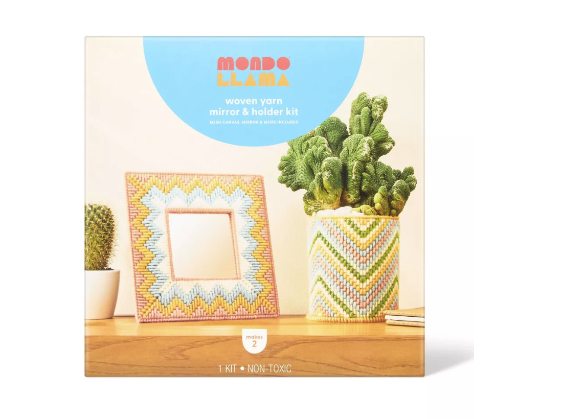 Mondo Llama Woven Yarn Mirror and Holder Craft Kit