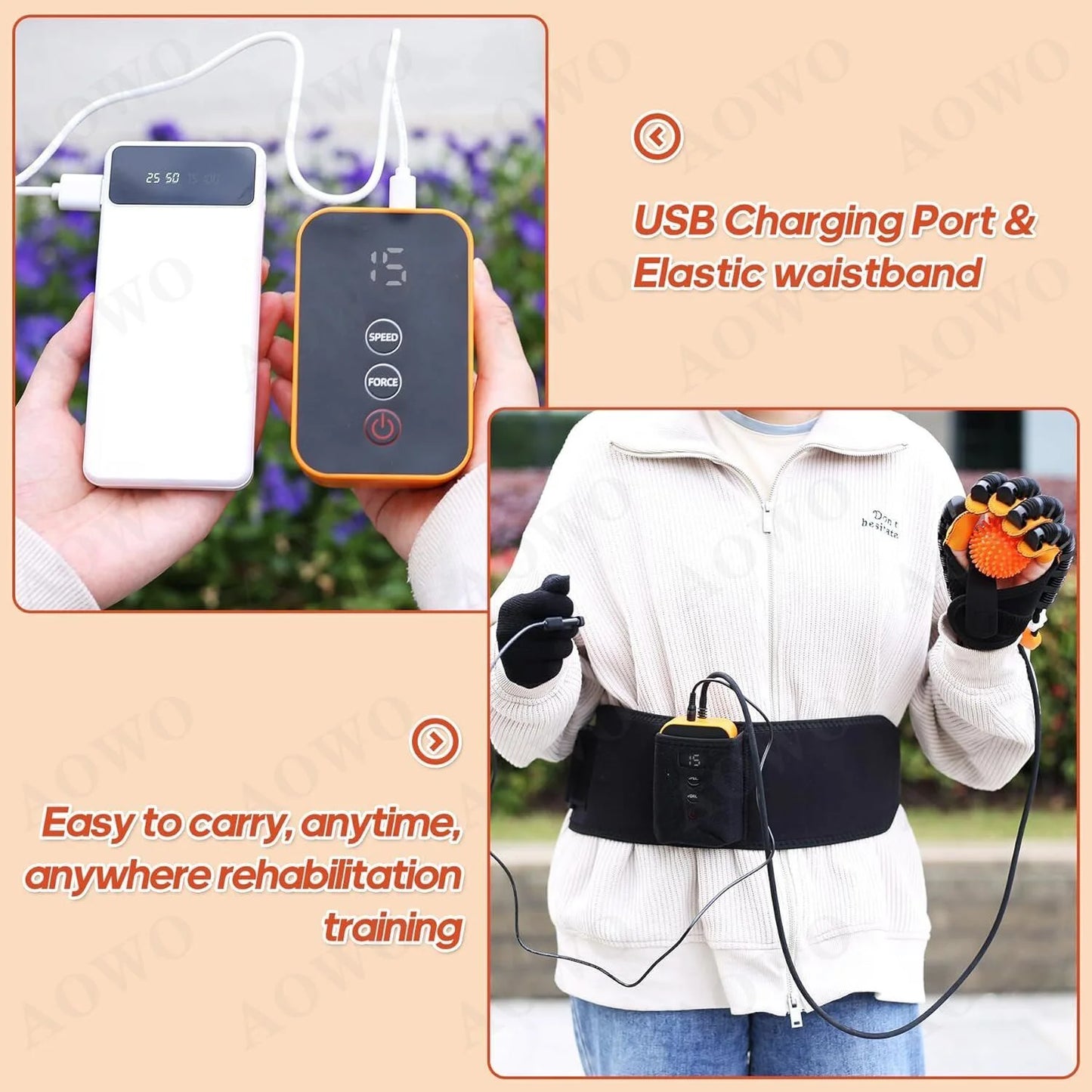 Auto Training Robot Gloves Hand Function Training Device 75