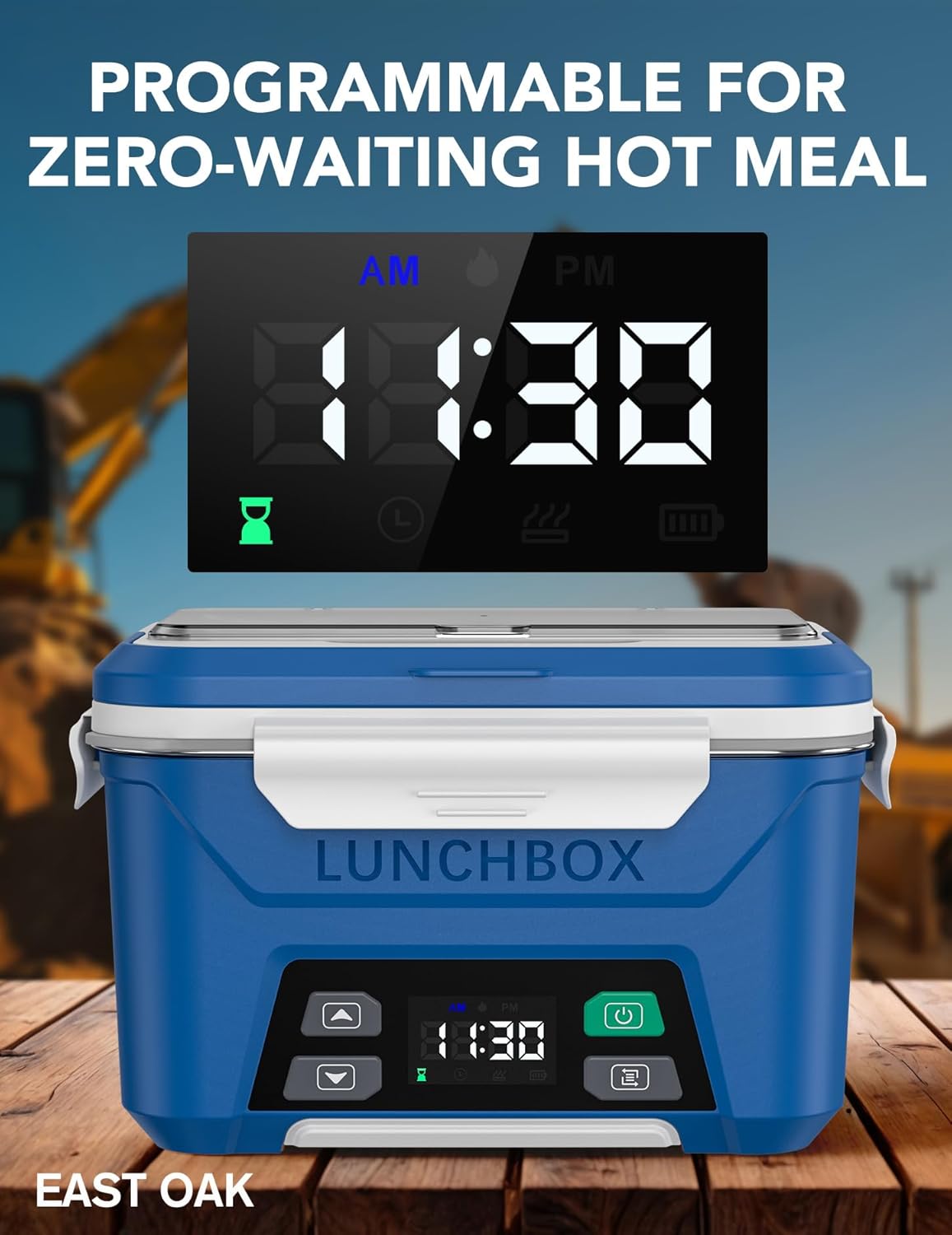 EAST OAK Cordless Electric Lunch Box for Adults 30