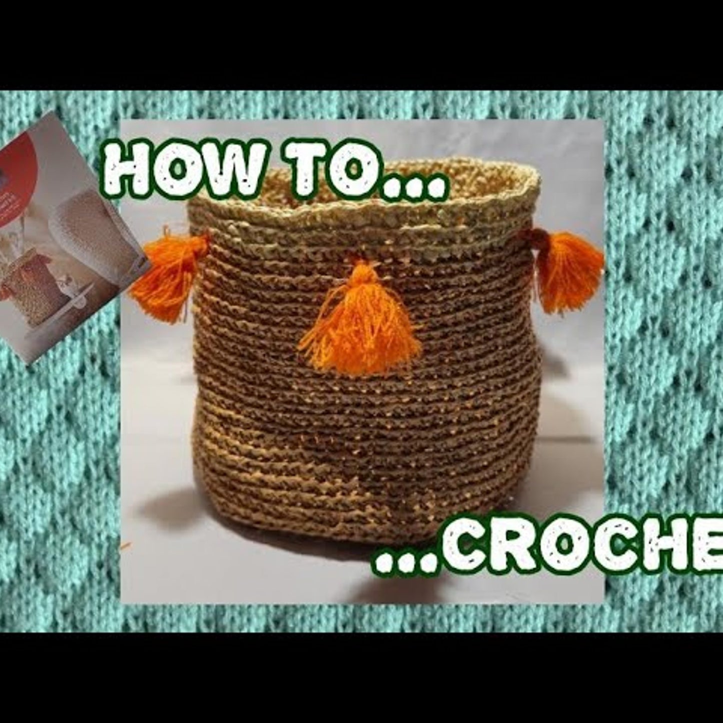 Mondo Llama Crochet Rafia Basket Craft Kit