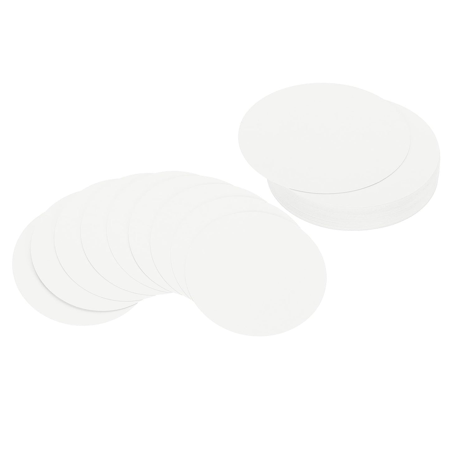PATIKIL 4inch Circle Card Stock, 50Pcs Round Shape Cutouts Paper Thick Cardstock Coaster for DIY Craft Projects Classroom Bulletin Board Decor, Sky Blue BST326L
