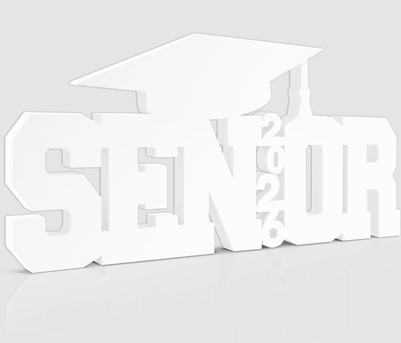 Senior 2026 Sign Graduation Decorations Class of 2026 Photo Booth Props First Day of School Wood Cutout Sign Senior Graduation Party Decor Grad Party Supplies BST326H