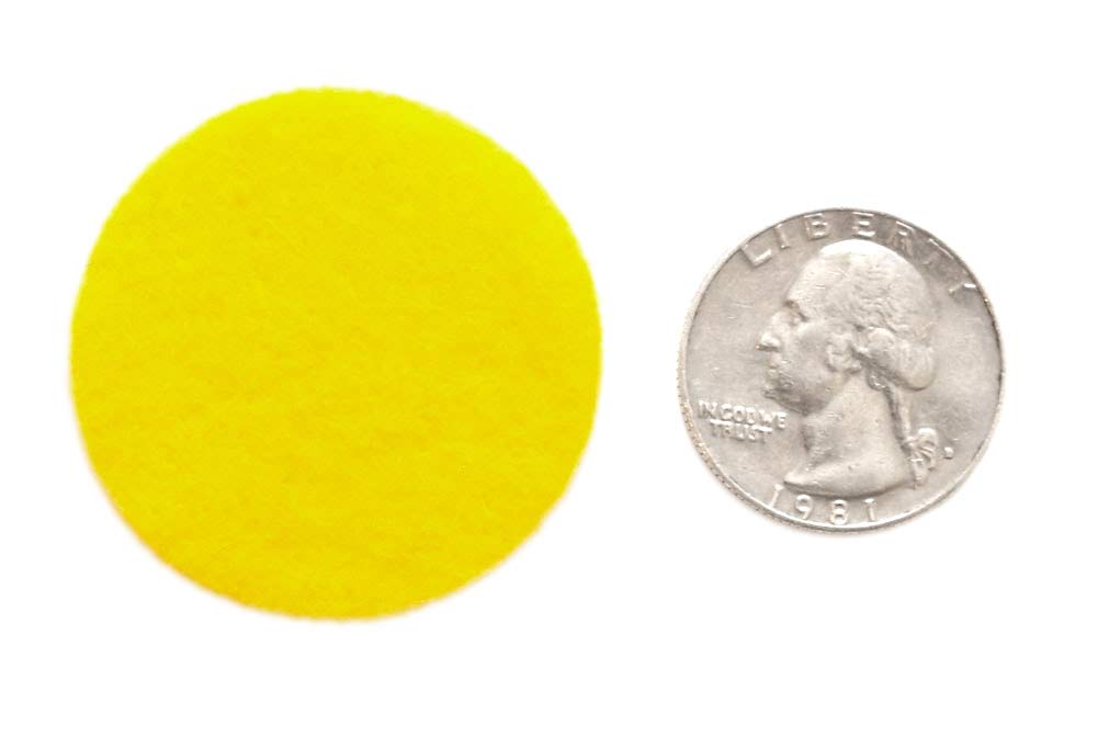 Playfully Ever After Yellow Craft Felt Circles (2 Inch - 44pc) BST220