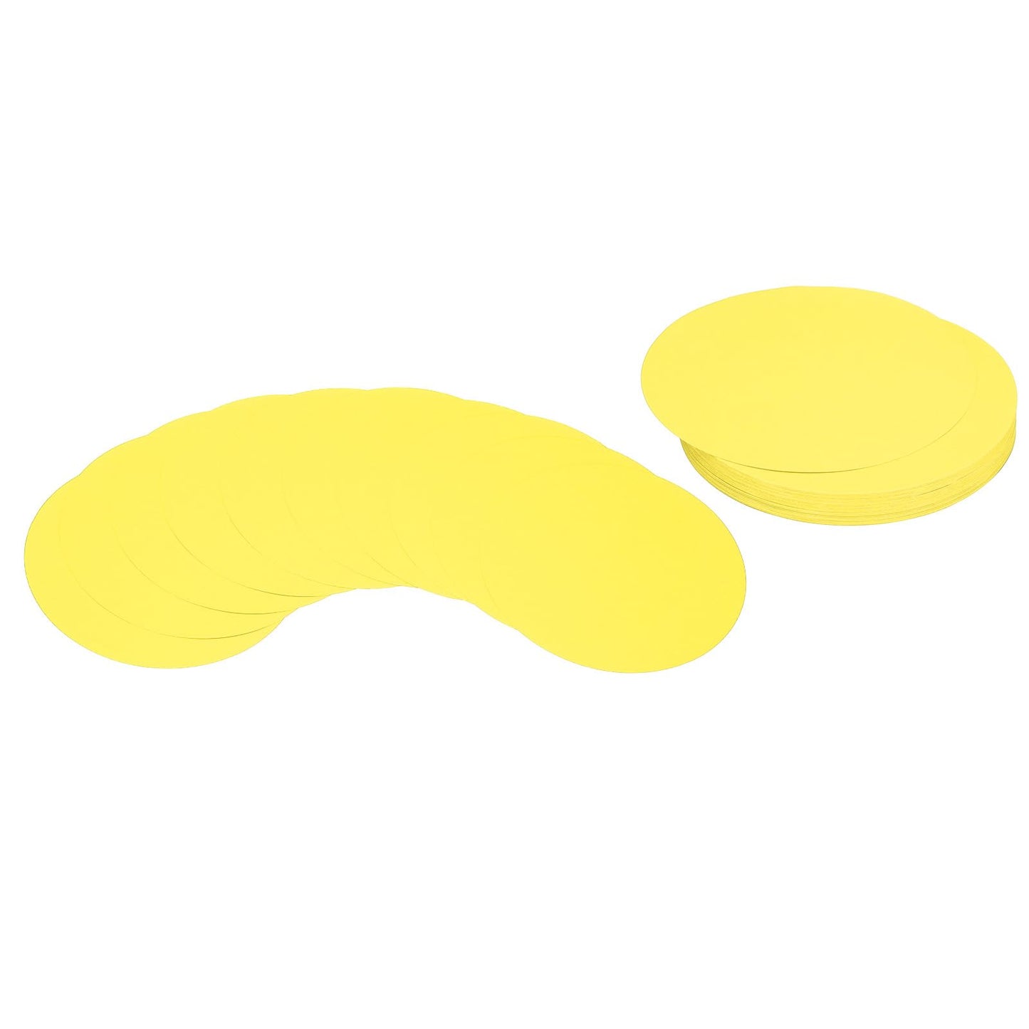 PATIKIL 4inch Circle Card Stock, 50Pcs Round Shape Cutouts Paper Thick Cardstock Coaster for DIY Craft Projects Classroom Bulletin Board Decor, Sky Blue BST326L