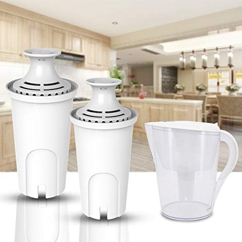 Replacement for Brita® Filter, Brita® Standard Water Filter，Pitcher Water Filter Compatible with Classic OB03, Mavea 107007, and More, NSF Certified 1 Year Filter Supply, 4 Packs BST202