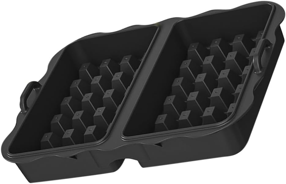 STOBAZA Waffle Mold for Air Fryer Nonstick Silicone Baking Tray for Muffins Pancakes Desserts Compatible with Ninja Sleu Easy Release Bakeware BST202