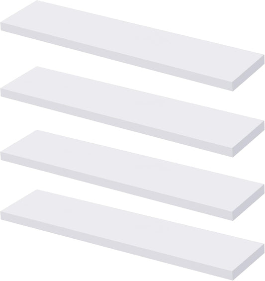 4 PCS White Medicine Cabinet Shelves Replacement,13 Inch Wooden Bathroom Cabinet Shelf,Medicine Cabinets Replacement Shelves for Living Room Bathroom Kitchen Wall Mounted Medicine Cabinet BST326H