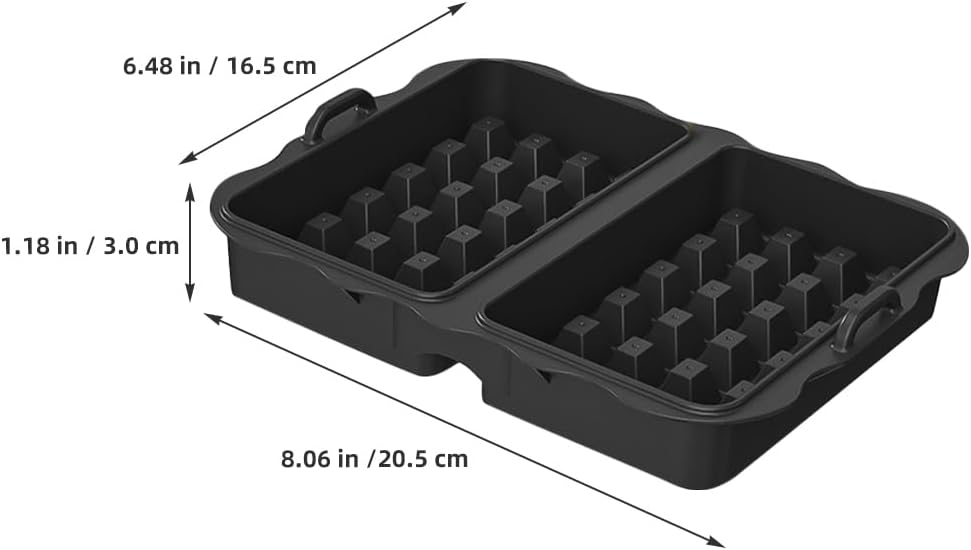 STOBAZA Waffle Mold for Air Fryer Nonstick Silicone Baking Tray for Muffins Pancakes Desserts Compatible with Ninja Sleu Easy Release Bakeware BST202