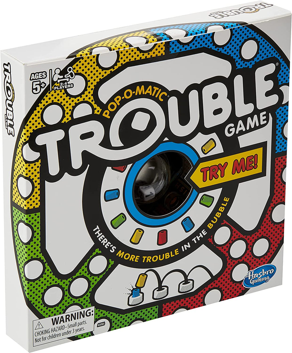 Hasbro Trouble Board Game, One Size, Multicolor