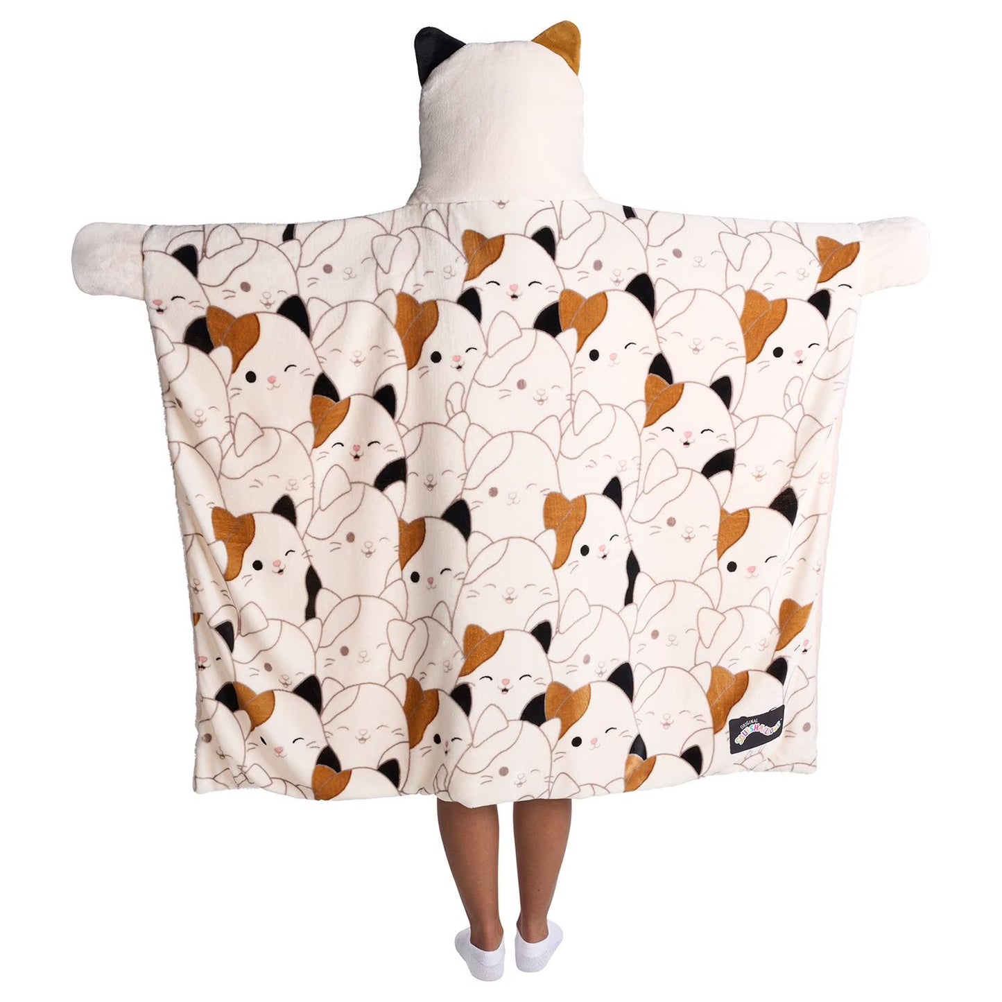 Kids’ Plush Hooded Throw with Faux Fur Lining, 40" x 50" 50
