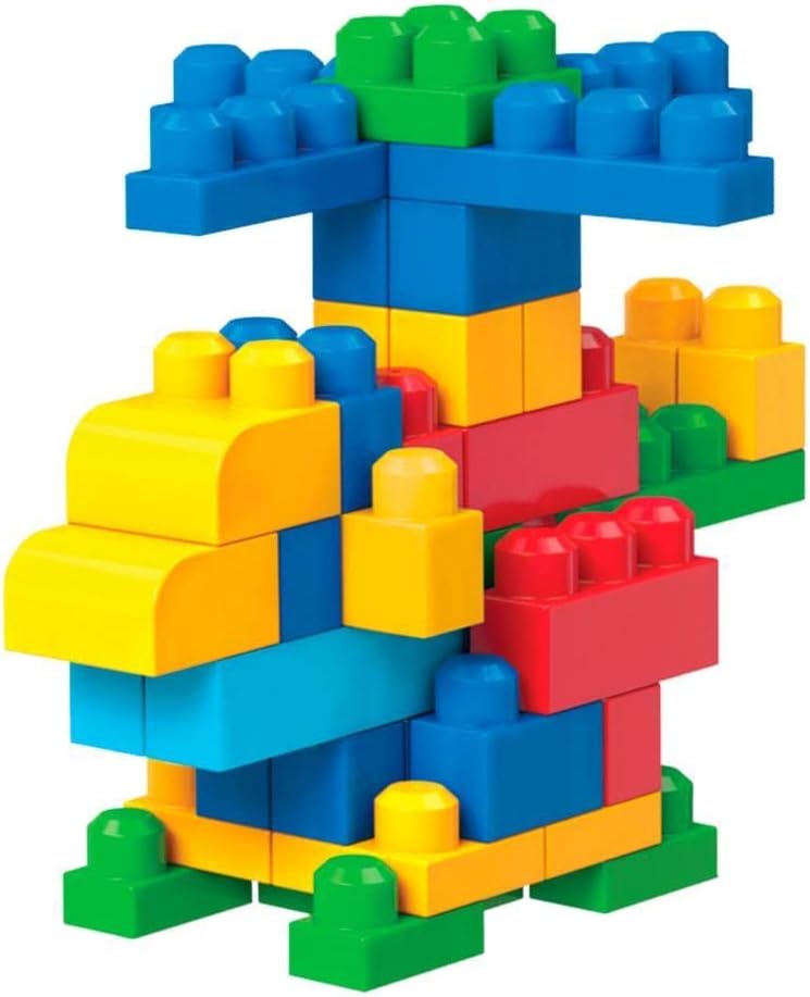Mega Bloks First Builders Big Building Bag, 80-Piece (Classic)