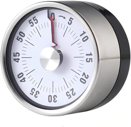 CYFaiLiQmechanical Timer,Kitchen Timer Wind up ，Stainless Steel Body, with Magnetic Base, 72 Decibel Super Large Reminder Sound, Suitable for Kitchen, Student Experiments, Exercise and Fitness BST220