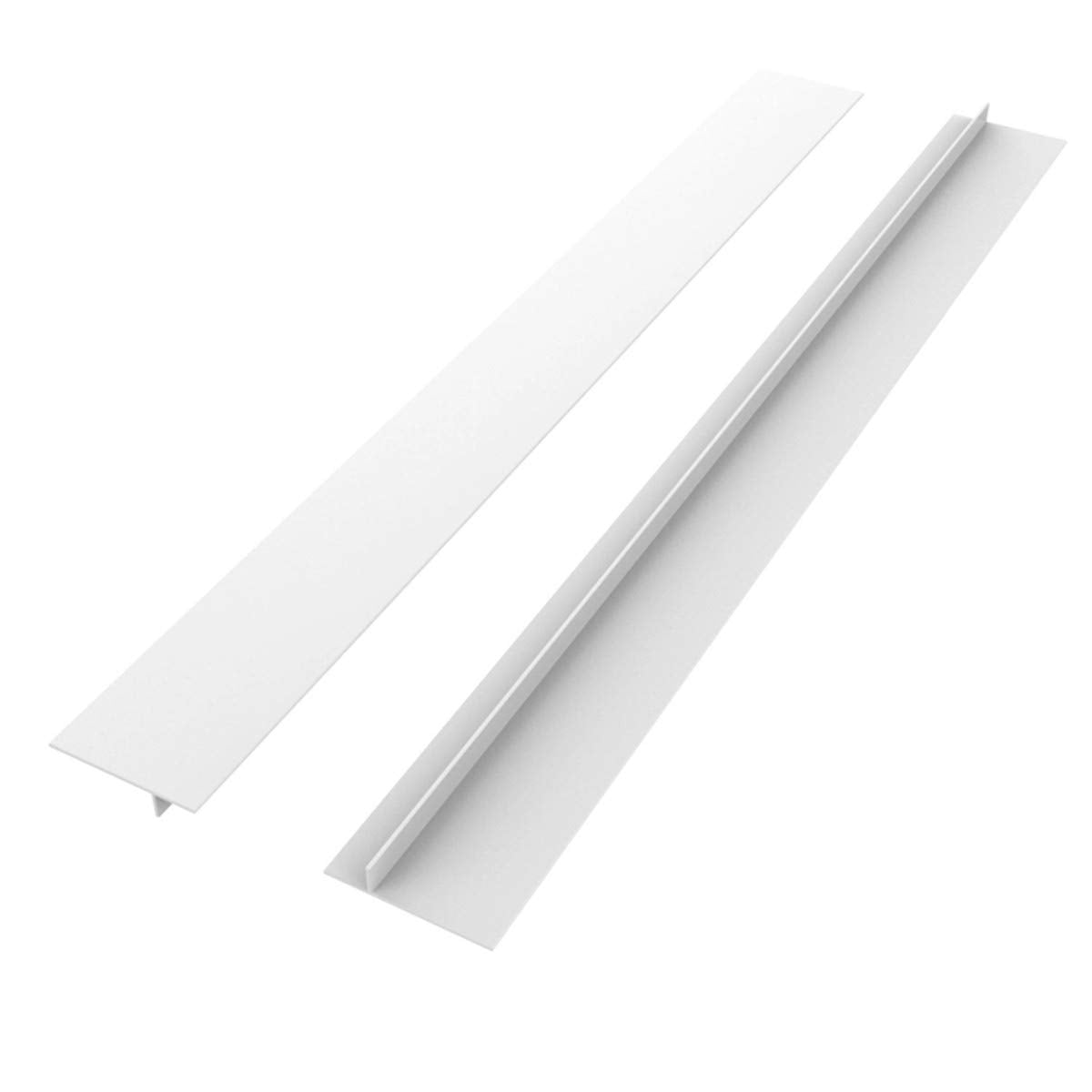 Stove Gap Covers (2 Pack), Easy to Clean Gap Fillers Between Counters and Stovetops, Oven, Washer，Furniture Easy to Install Heat Resistant, Black 25 Inches BST220