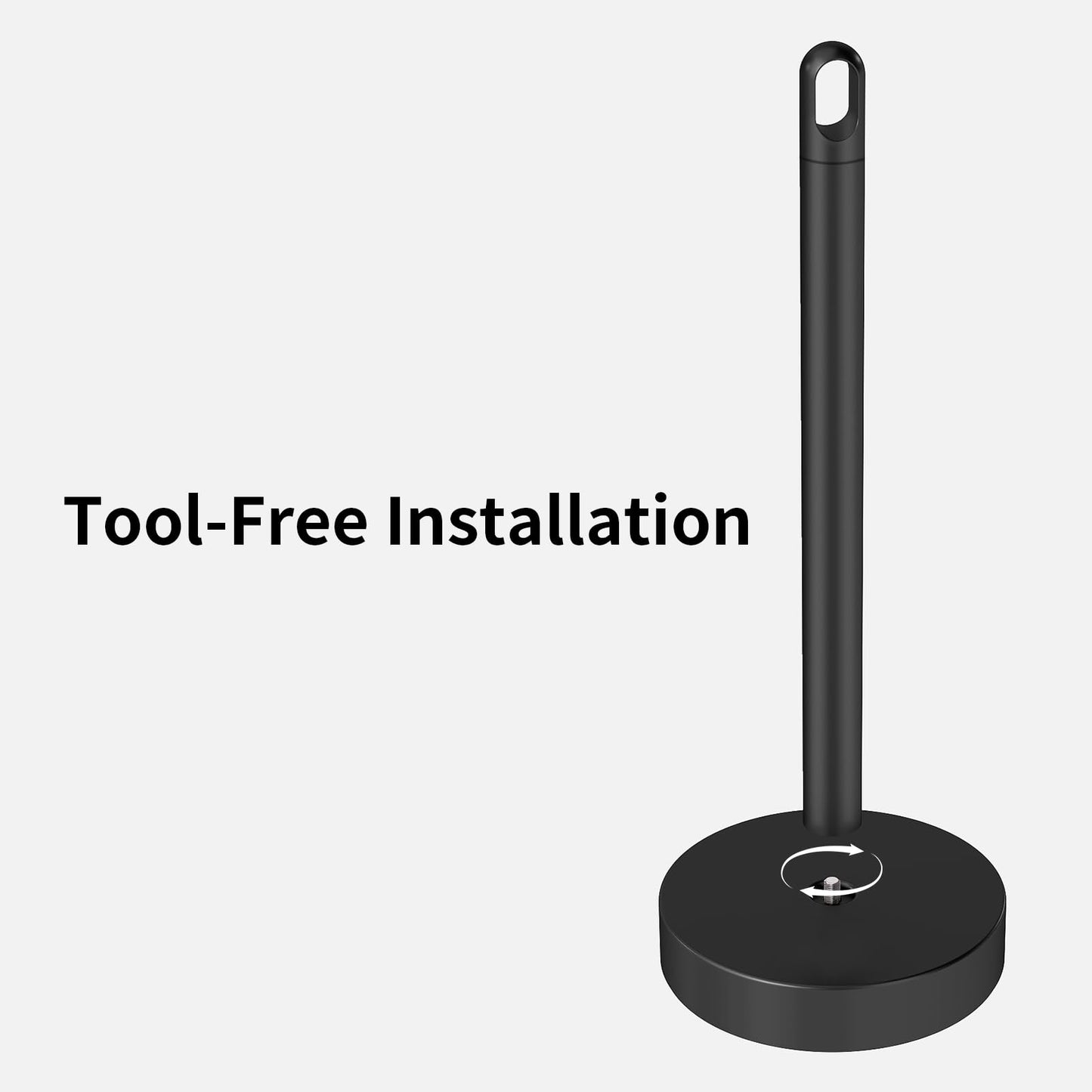 STWWO Paper Towel Holder Countertop, Freestanding Paper Towel Holder, Black | Paper Roll Holder with Anti Slip Weighted Base, Stainless Steel Heavy Duty Papertowel Holder, Kitchen Roll Holder BST326H