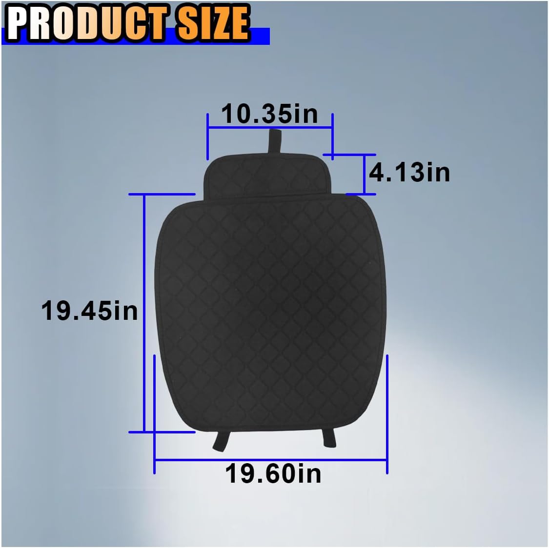 Car Seat Cover, Comfortable Linen Automotive Front Seats Protective Mat pad, Anti-Slip Vehicle Bottom Seats Cushion with Storage Pocket, Universal Auto Interior Accessories for Sedan SUV (Black, 2PCS) WN420