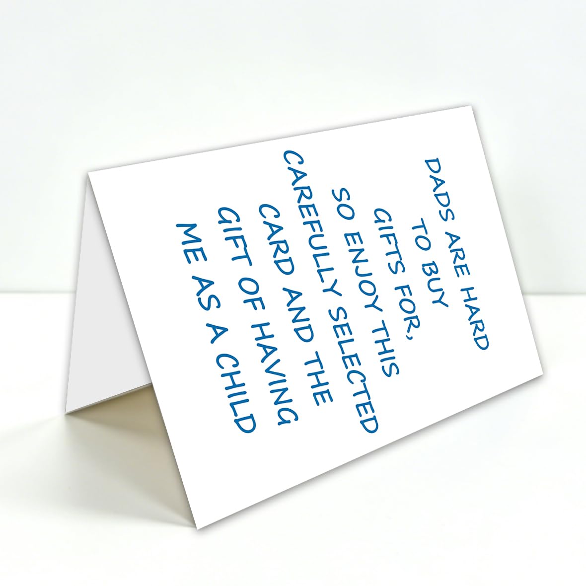 Funny Fathers Day Card for Dad, Fathers Day Gift for Dad, with Kraft Envelope and Gold Seal Sticker BST220