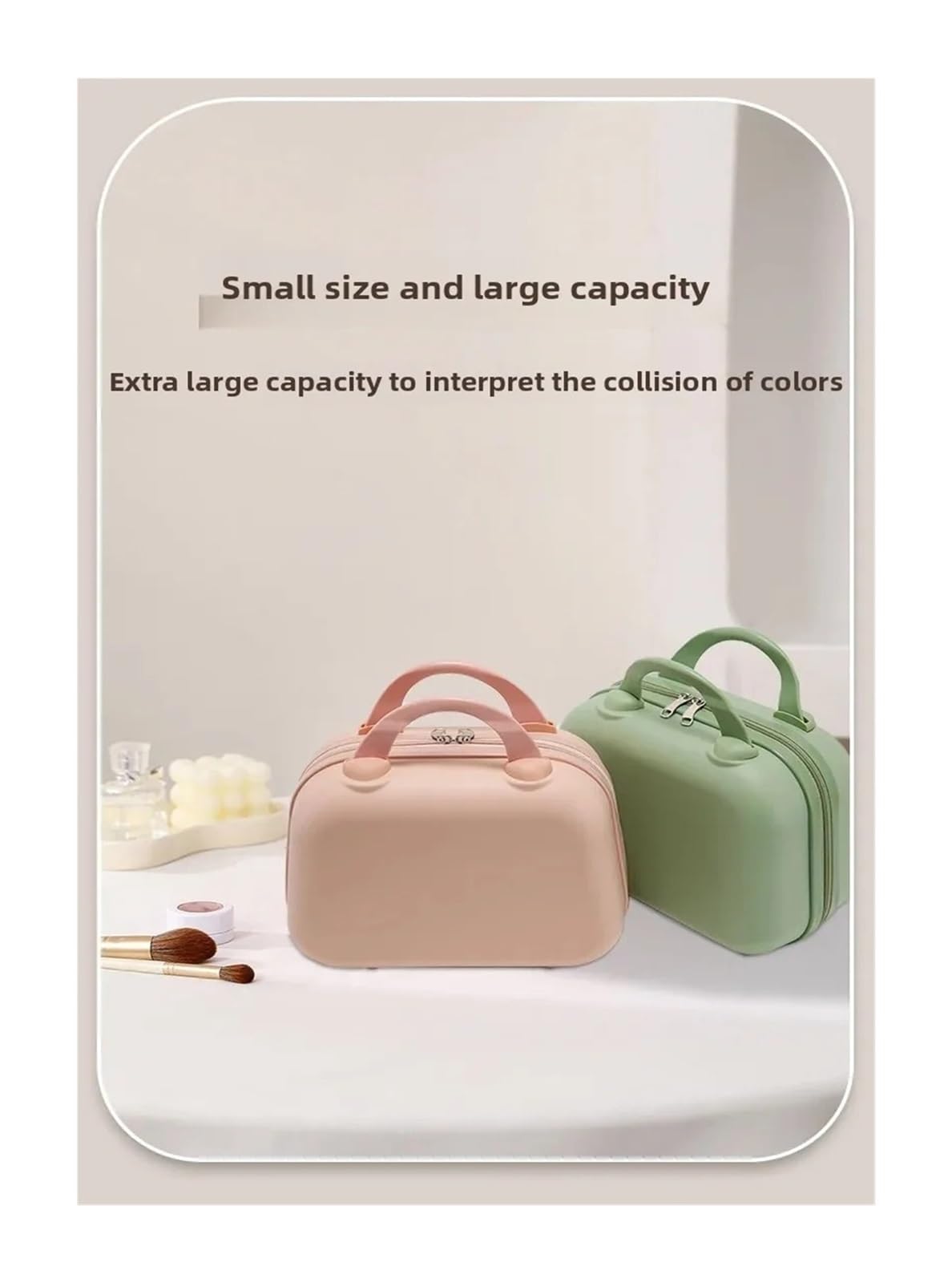 12 inch Luggage, Large Capacity Portable Travel Bag, Women's Small Makeup Box RD12