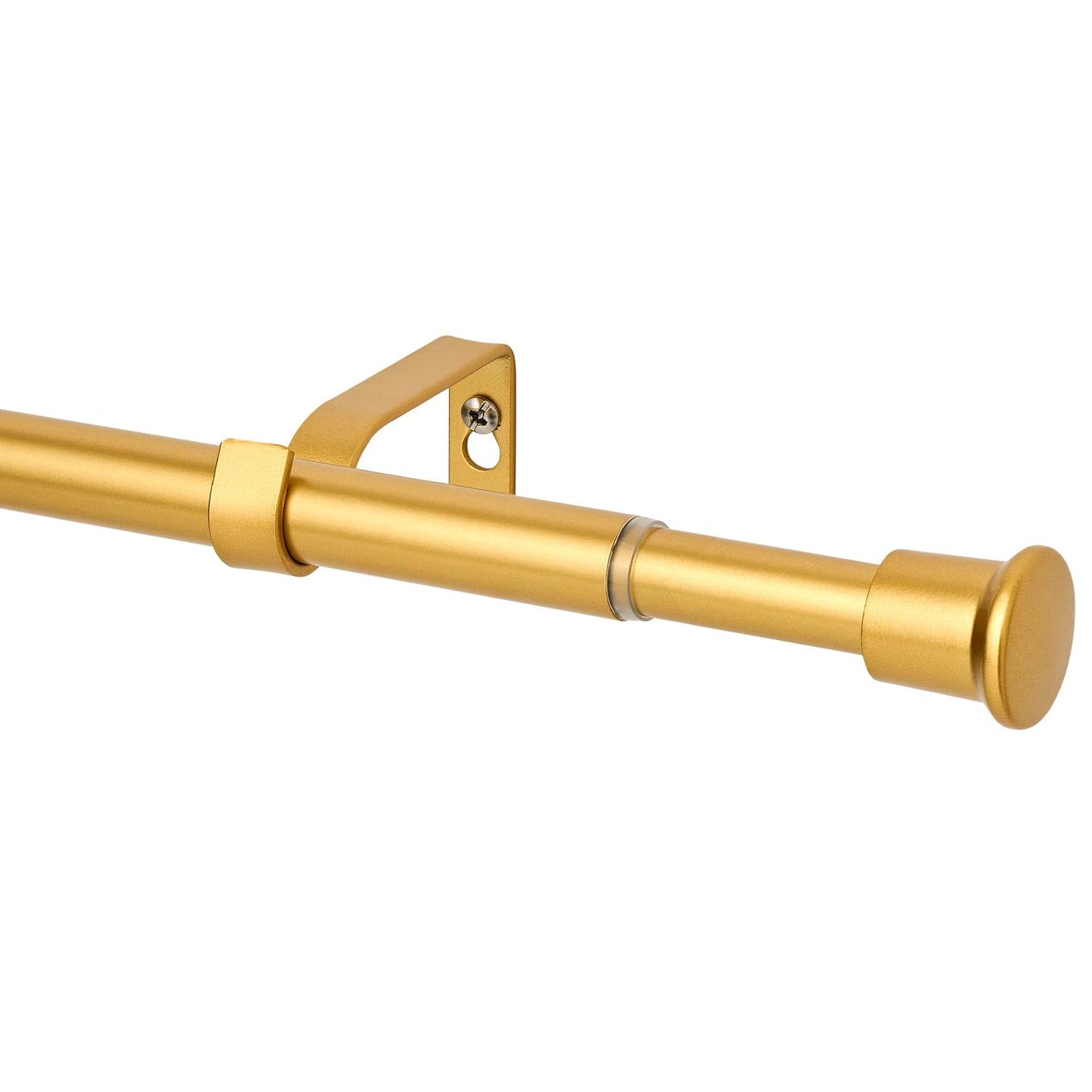 Curtain Rods for Windows 30 to 55 inches,Adjustable Curtain Rods,Easy Install，Black BST220