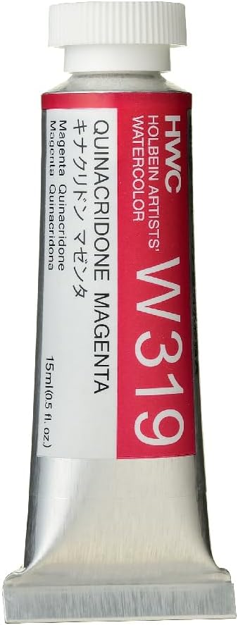 Holbein Artist Watercolor, 15ml tube, Quinacridone Magenta (W319) BST326H