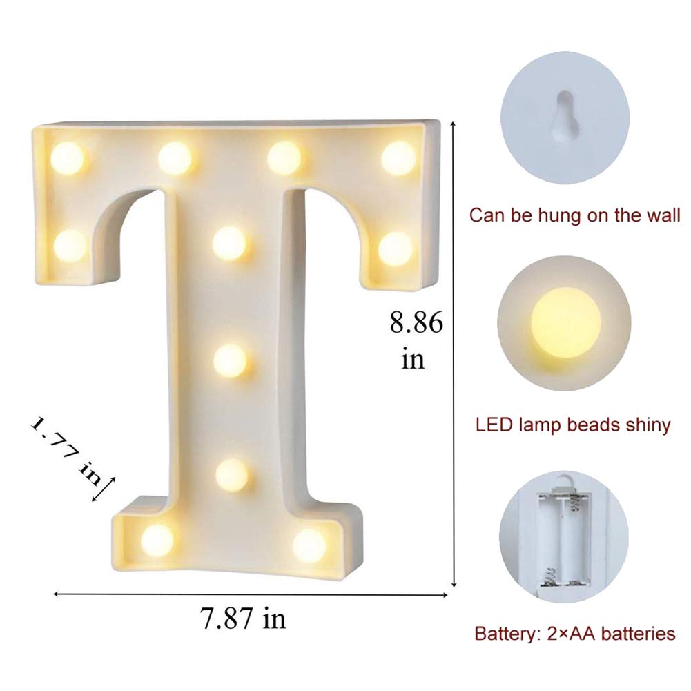MUMUXI Marquee Light Up Letters | Large Light Up Numbers | Battery Powered and Bright with Every Letter of the Alphabet | For Wedding, Birthday, Party, Celebration, Christmas or Home Decoration (0) BST220