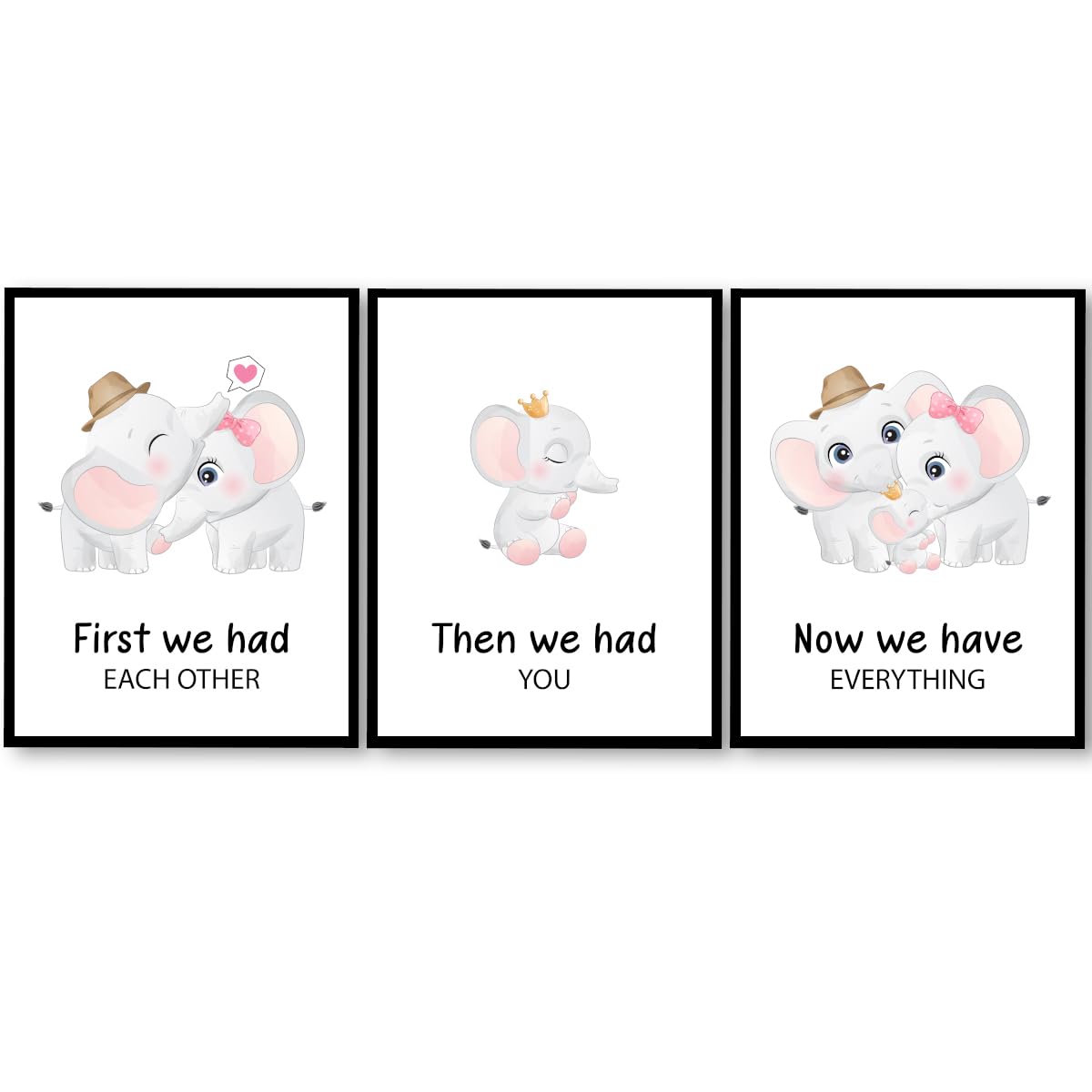 Positive Affirmations Posters for Kids,Inspirational Posters Prints Wall Art for Classroom Nursery Kids Room Home 11x14 Inch Unframed Set of 3 WN420