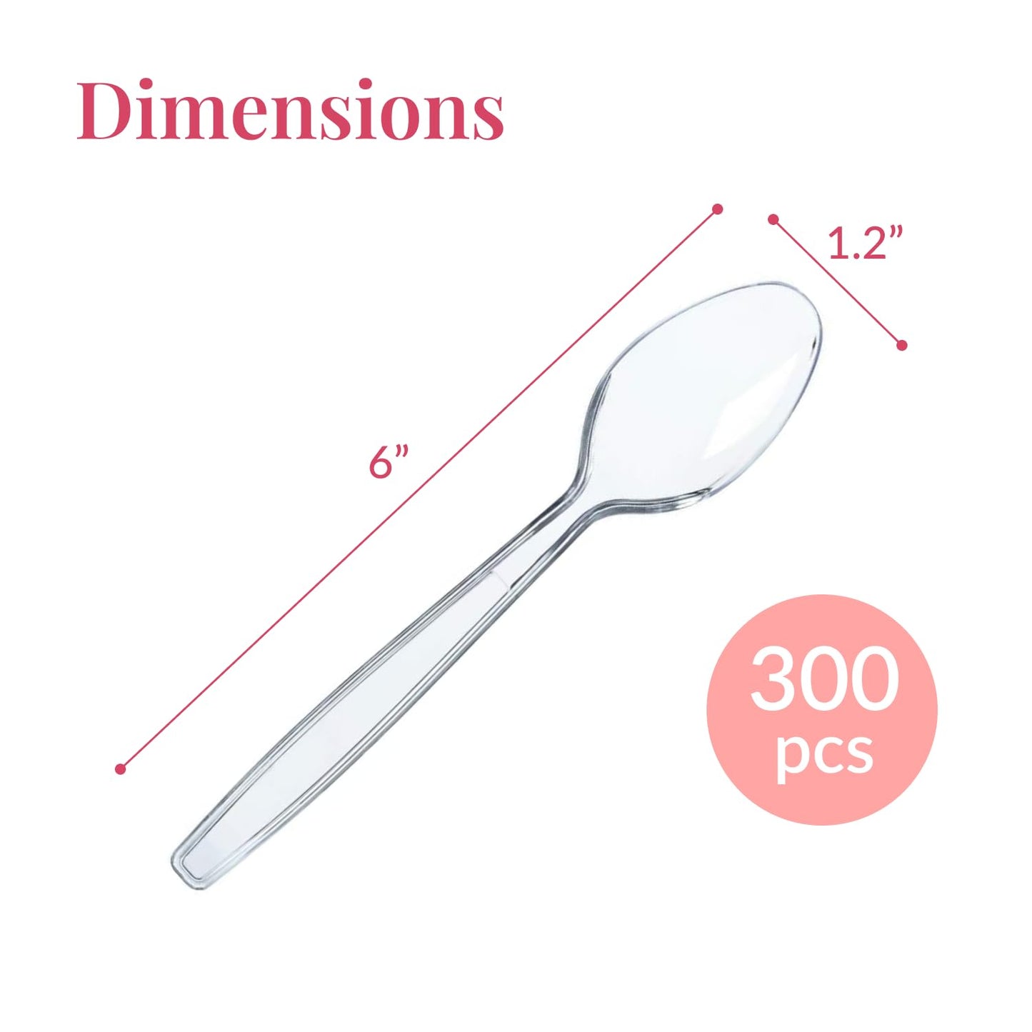 Prestee 300 Black Plastic Spoons Bulk - Durable Disposable Plastic Silverware Spoons - Heat-Resistant Spoon Cutlery - Heavy Duty Flatware Pack - Disposable Silverware Utensil Set for Hot and Cold Food BST220