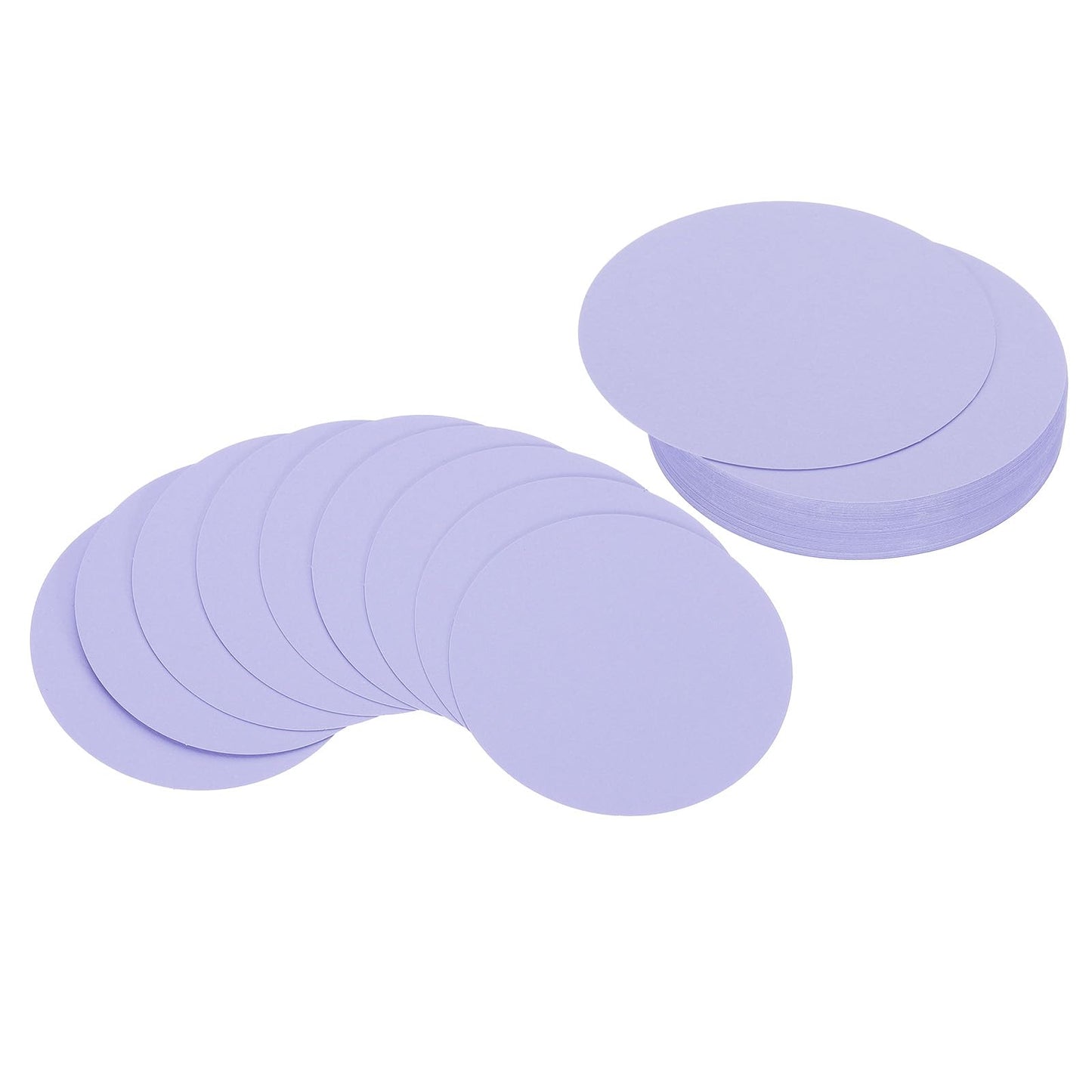 PATIKIL 4inch Circle Card Stock, 50Pcs Round Shape Cutouts Paper Thick Cardstock Coaster for DIY Craft Projects Classroom Bulletin Board Decor, Sky Blue BST326L