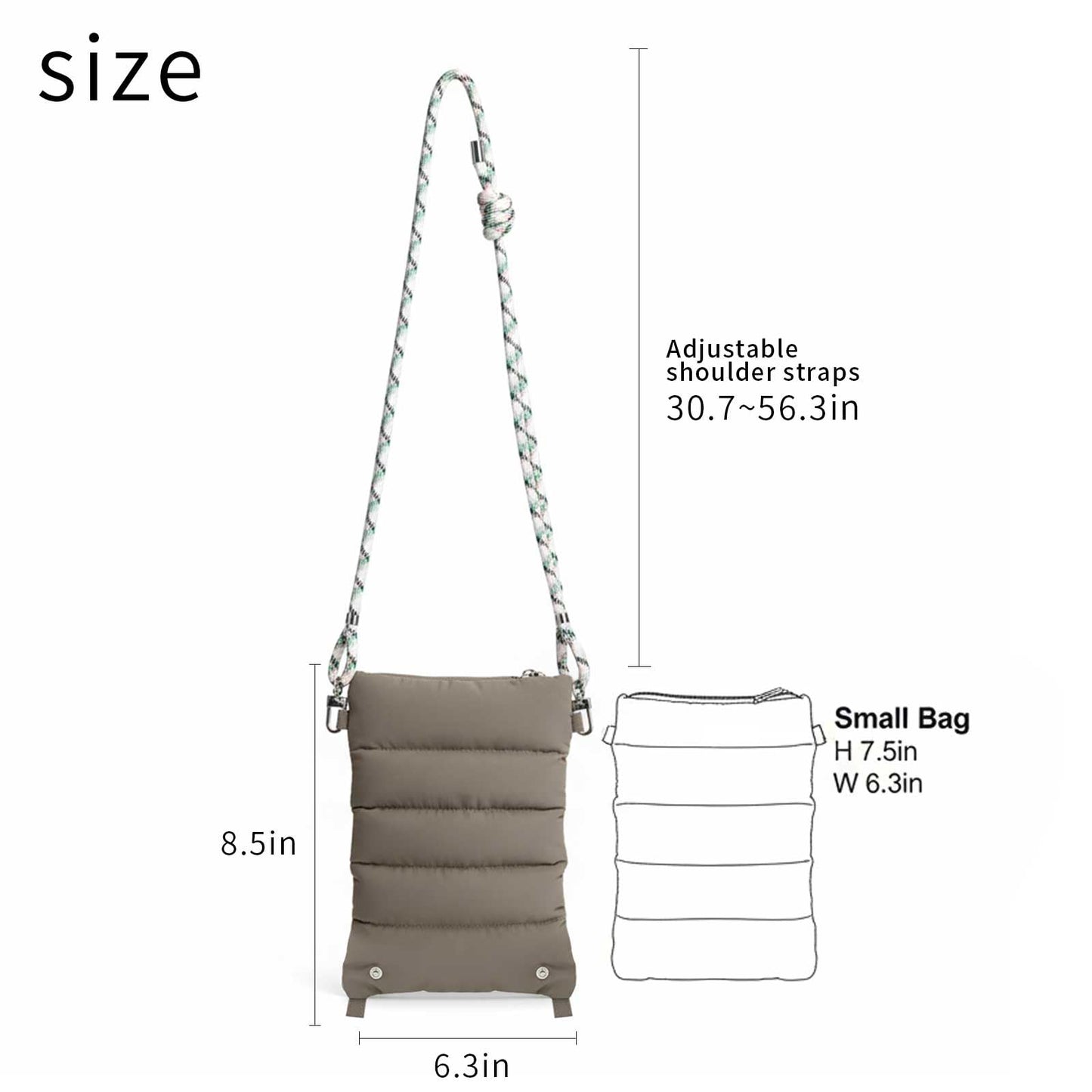 ACUARIO Crossbody Bag for Women, Tote Bag Purse for Work, Travel, Gym – Small Shoulder Bag, Stylish Women’s Tote Handbag BST202