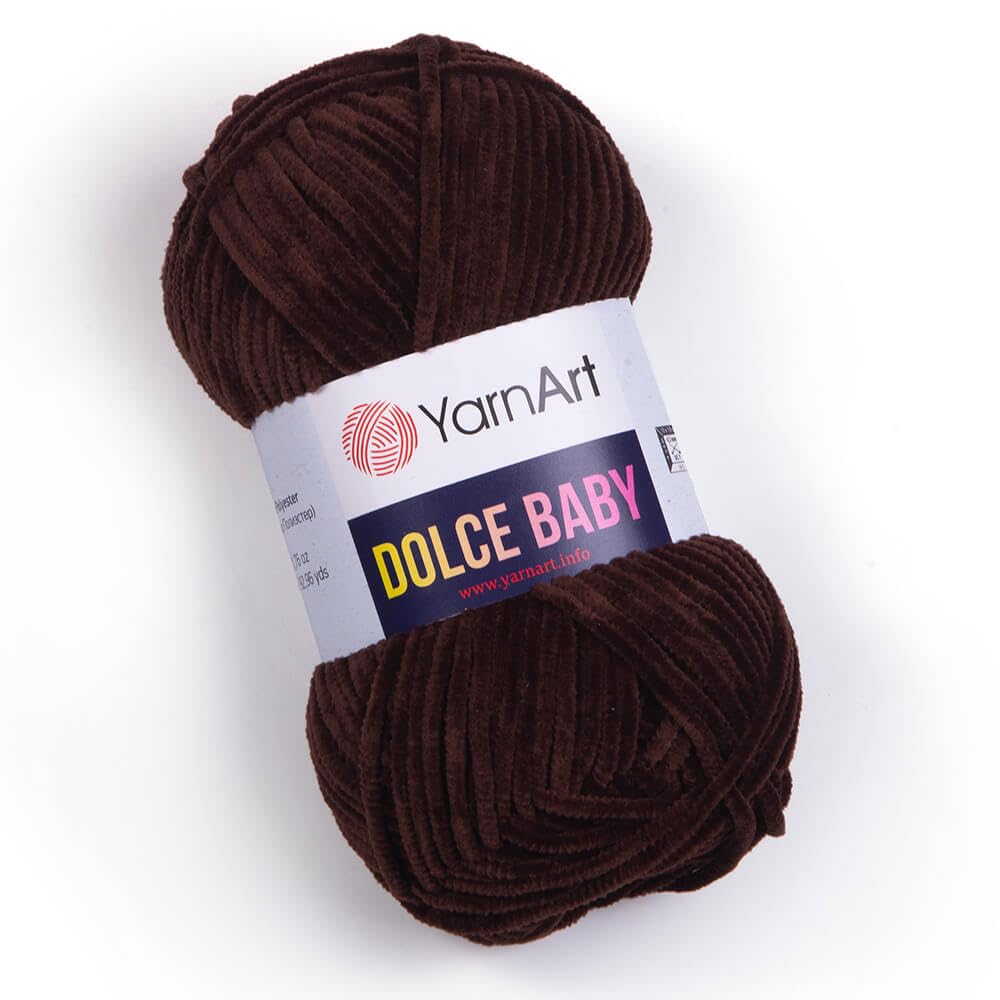 Yarnart Dolce Baby Yarn Soft Chenille Velvet Medium Blanket Amigurumi Yarn 50 Gram (1.76 oz) 93 Yards (850) BST220