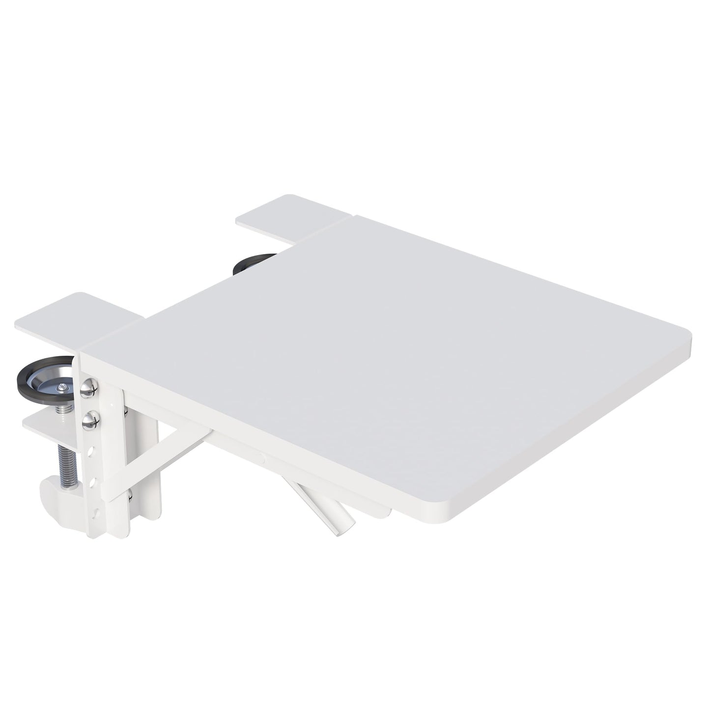 BONTEC Ergonomic Desk Extender Tray, 9.5"x9.1" Wrist Rest Shelf | 90°Foldable Elbow Support, Table Mount Arm, Clamp on Computer Arm Rest for Desk, Office & Home Use,Durable Easy to Install BST202