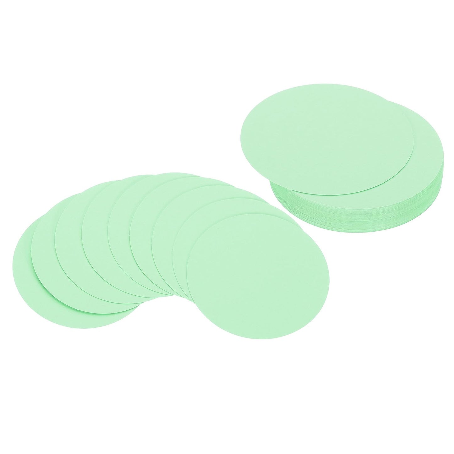 PATIKIL 4inch Circle Card Stock, 50Pcs Round Shape Cutouts Paper Thick Cardstock Coaster for DIY Craft Projects Classroom Bulletin Board Decor, Sky Blue BST326L
