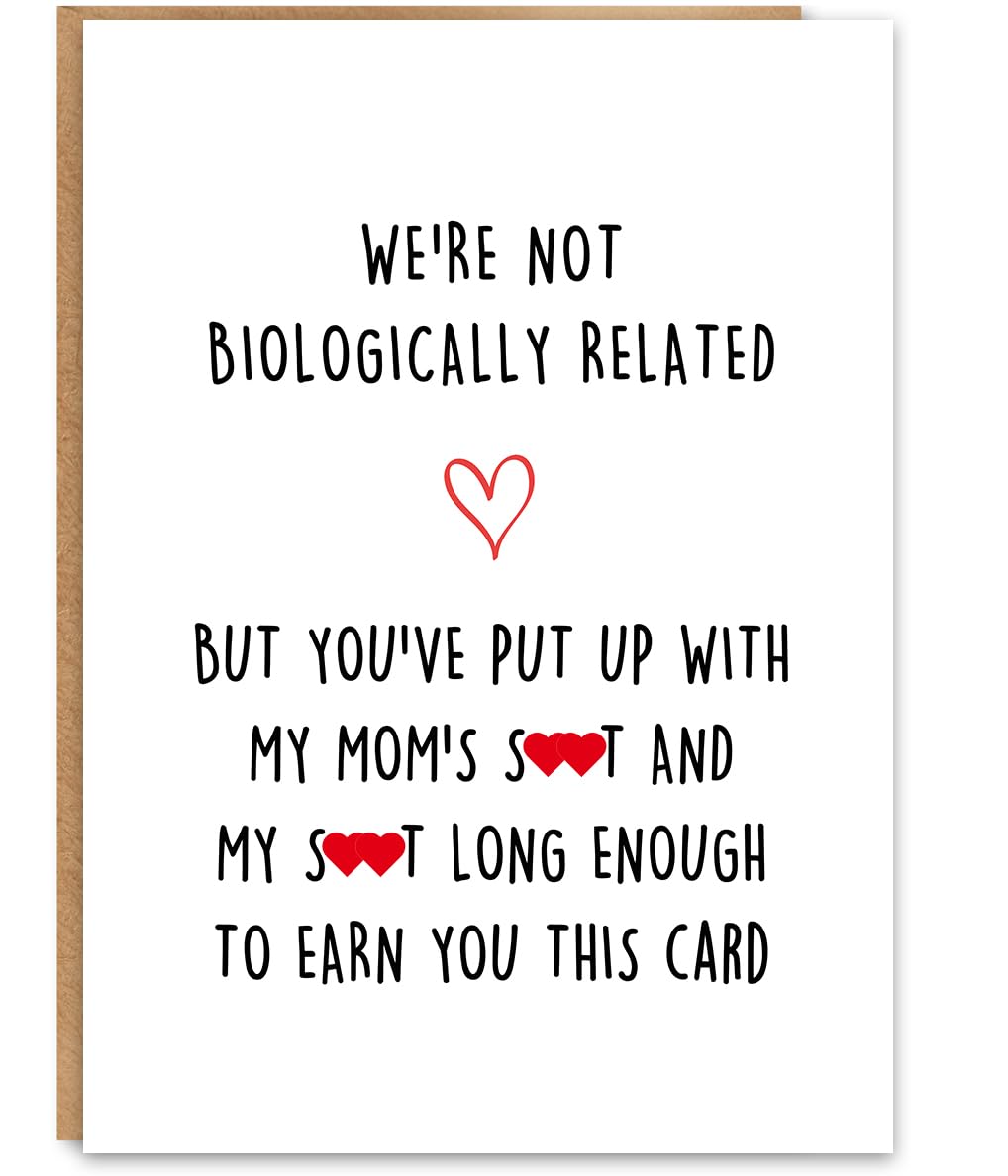 Funny Fathers Day Card for Dad, Fathers Day Gift for Dad, with Kraft Envelope and Gold Seal Sticker BST220
