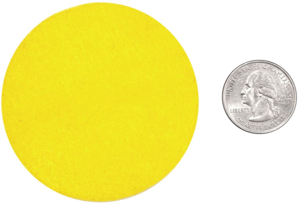 Playfully Ever After Yellow Craft Felt Circles (2 Inch - 44pc) BST220