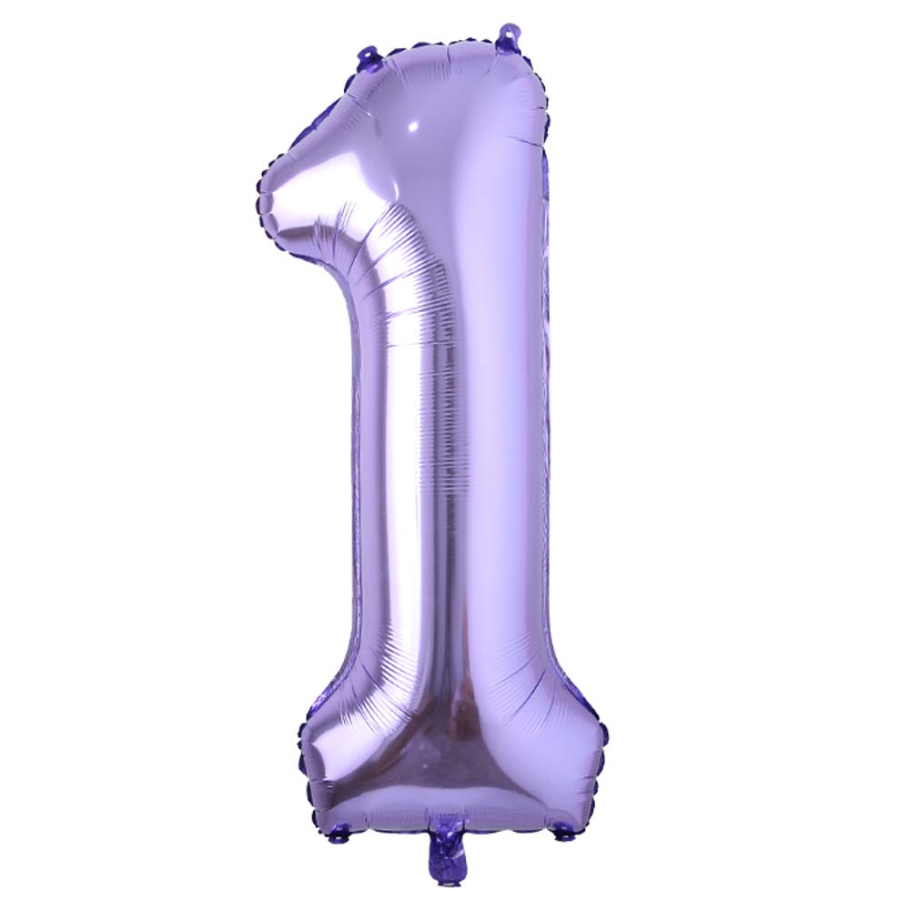 40inch Purple Helium Foil Number Balloons Large Figures Inflatable Balls Baby Shower Birthday Wedding Decoration Party Supplies (40 Inch Purple 8) BST326L