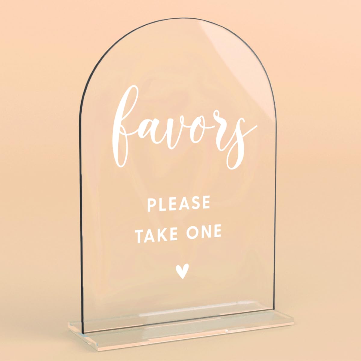Acrylic Wedding Signs, Bridal Shower Decorations, Modern Arched Round Top Acrylic Table Top Sign with Holder for Wedding Reception Party Dinner - Can't Wait to See What Develops (Clear) BST326L