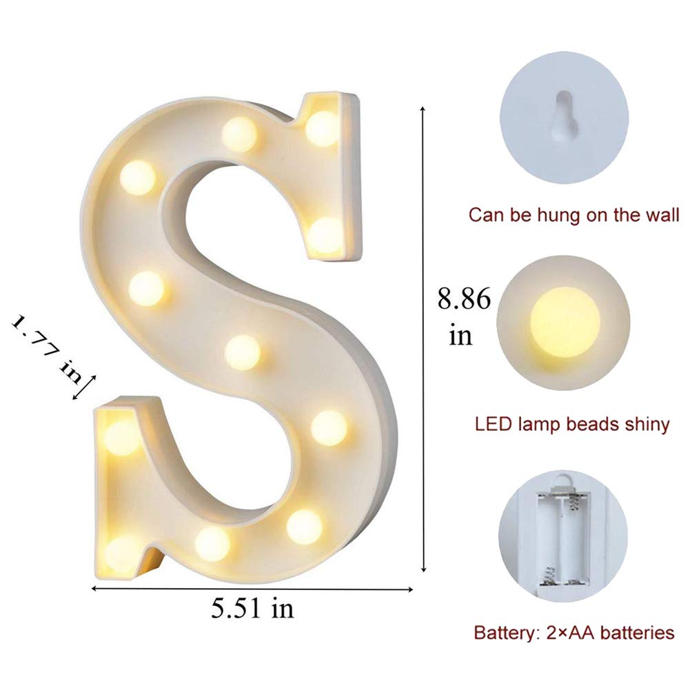 MUMUXI Marquee Light Up Letters | Large Light Up Numbers | Battery Powered and Bright with Every Letter of the Alphabet | For Wedding, Birthday, Party, Celebration, Christmas or Home Decoration (0) BST220