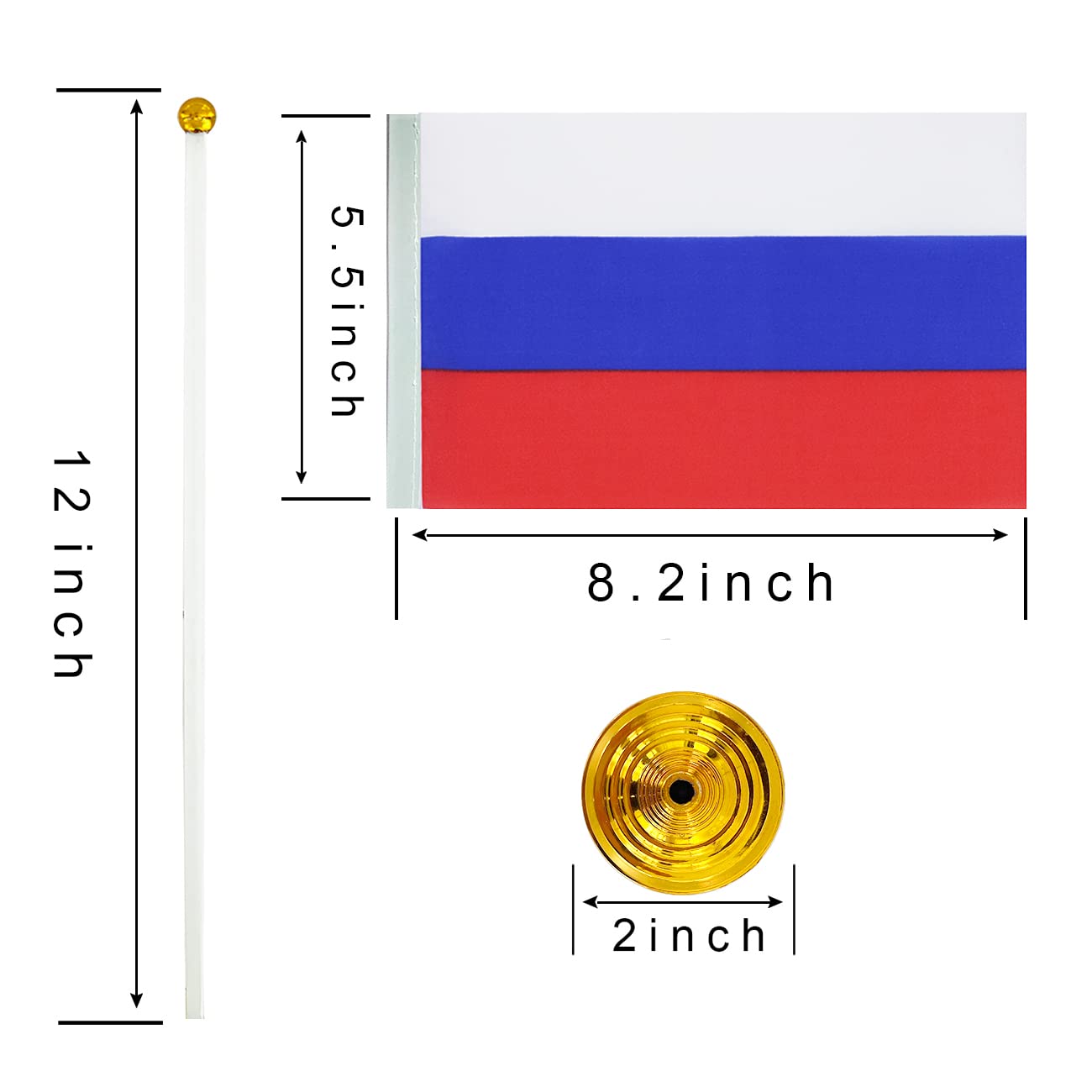 WXTWK 12 Pack Korea Flag Korean Desk Flag Small Mini Korean Table Flags With Stand Base,Home Office Festival Events Celebration Decorations BST202
