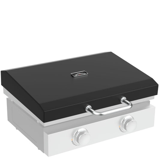 Upgraded Griddle Hinged Lid for 22" Blackstone 1666 1813 1833 1842 2144 1891 2203 2304 2271 1935 and More, Hard Cover Hood with Thermometer for Blackstone 22 Inch Griddle Accessories