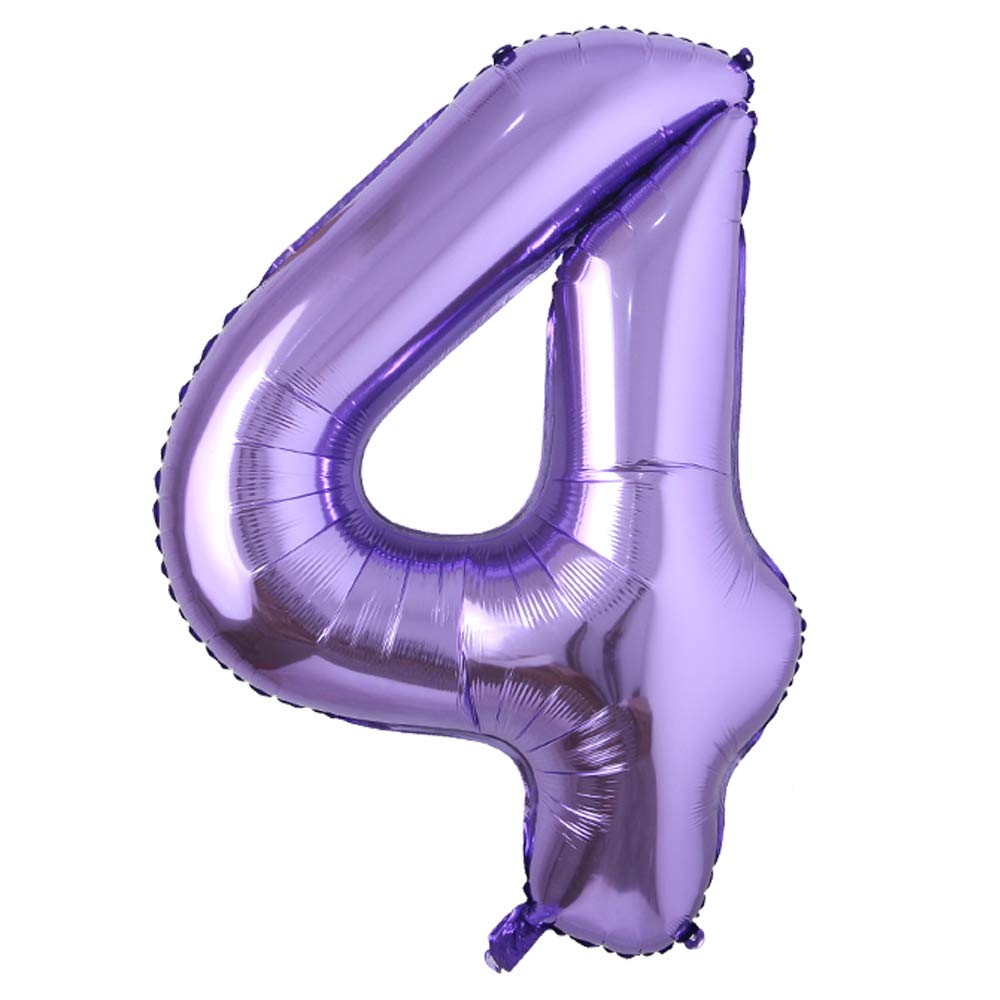 40inch Purple Helium Foil Number Balloons Large Figures Inflatable Balls Baby Shower Birthday Wedding Decoration Party Supplies (40 Inch Purple 8) BST326L
