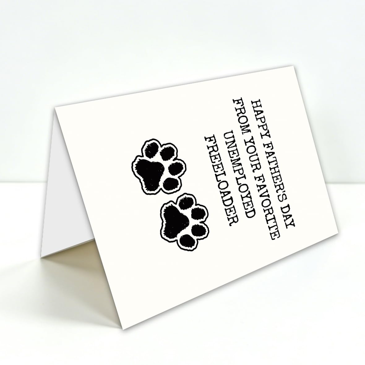 Funny Fathers Day Card for Dad, Fathers Day Gift for Dad, with Kraft Envelope and Gold Seal Sticker BST220
