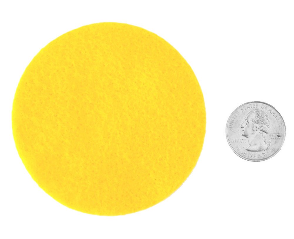 Playfully Ever After Yellow Craft Felt Circles (2 Inch - 44pc) BST220