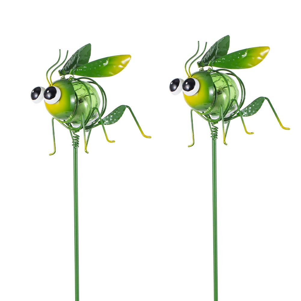 Viveta Garden Solar Lights Decorative, 2 Pack Metal Peacock Solar Lights Stake for Outdoor Garden Patio Yard Lawn Decorations