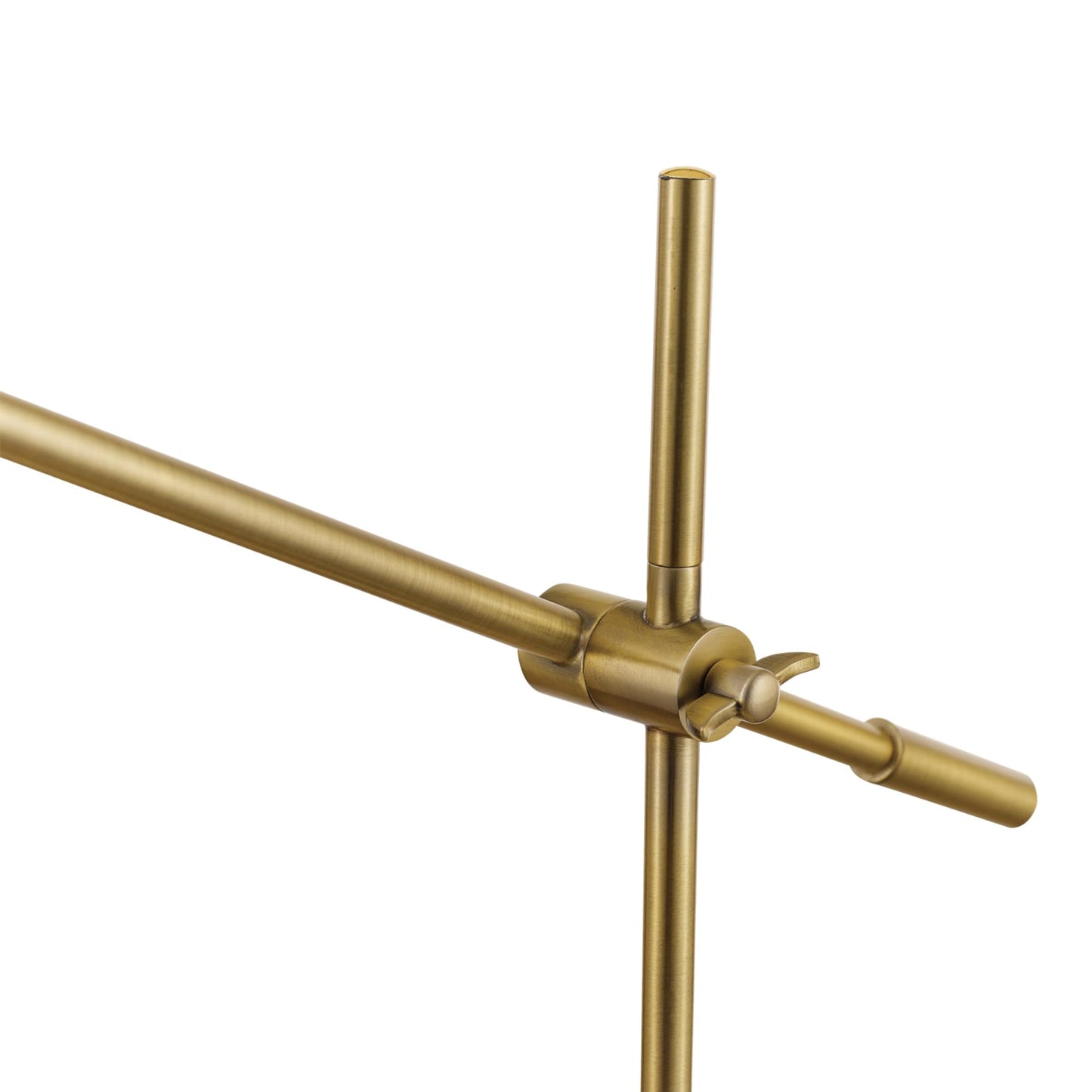 Globe Electric x Novogratz 52887 18" Desk Lamp, Matte Brass Finish, Adjustable Height N25