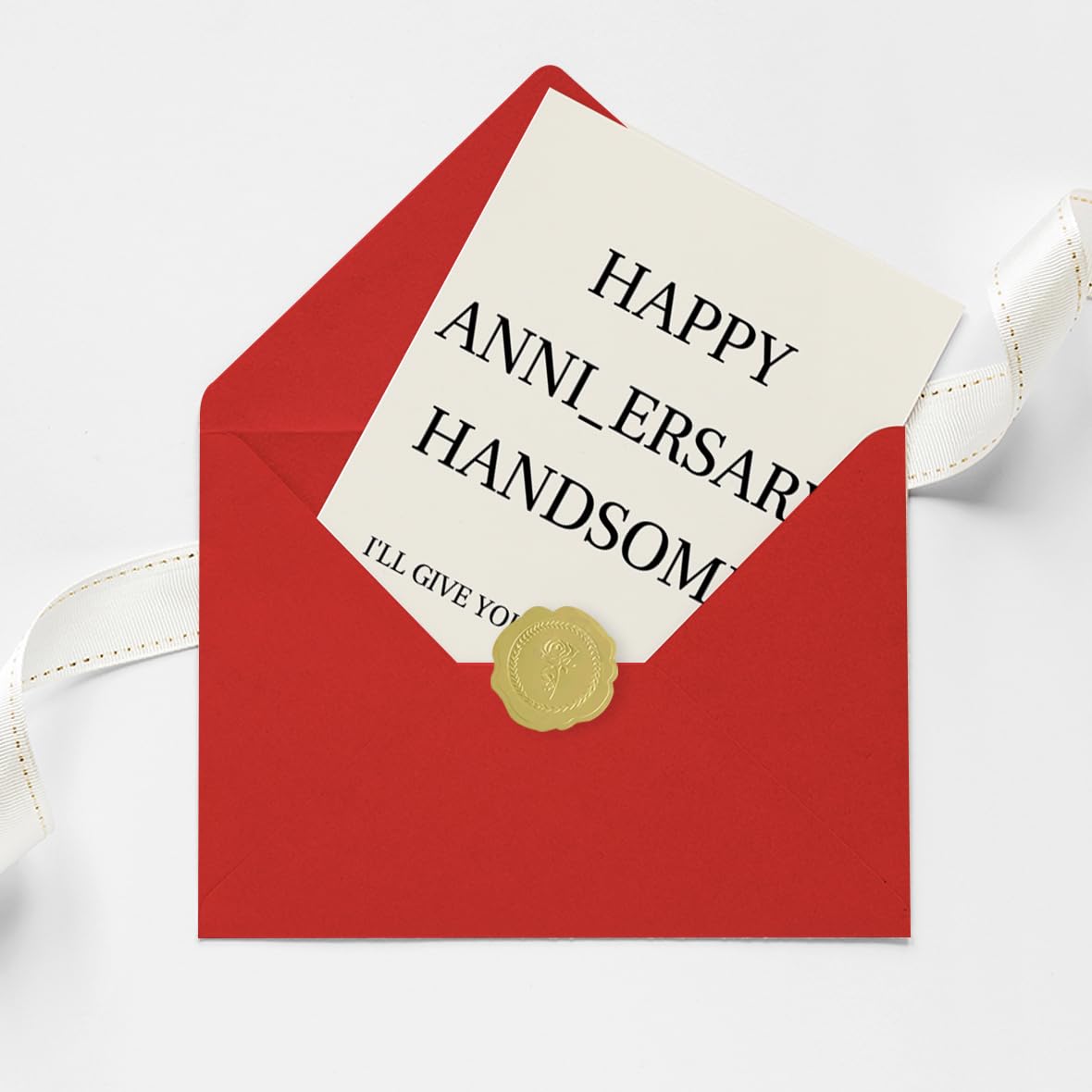 fancu Funny Birthday Card for Boyfriend, Cheeky Card for Husband | 5 x 7 inch cheeky birthday card with matte finish, printed message, red envelope, and sticker for boyfriend or husband BST202