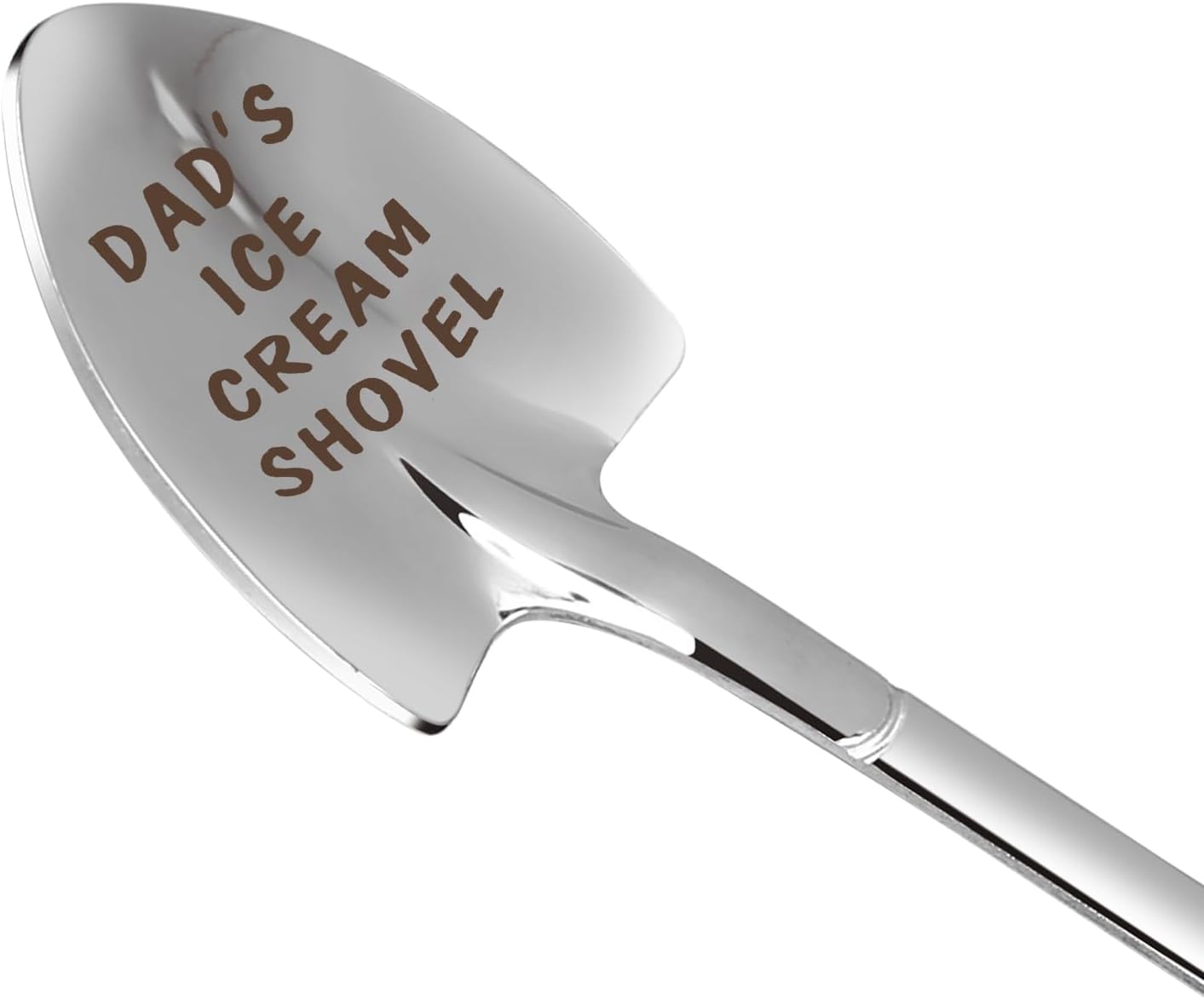 Dad Gifts - Gifts for dad from Daughter. Father Day Gifts for dad Ice Cream Spoon Scoop for Ice Cream Lovers, Father birthday Gifts Funny Engraved Stainless Steel Shovel WN420